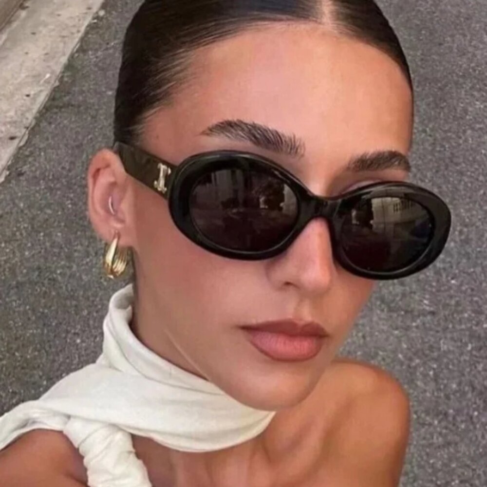 Celine CL40194 Triomphe Oval Women's Sunglasses Travel Authentic + Original Box